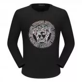 manches longues t shirt versace multicolore noir medusa round